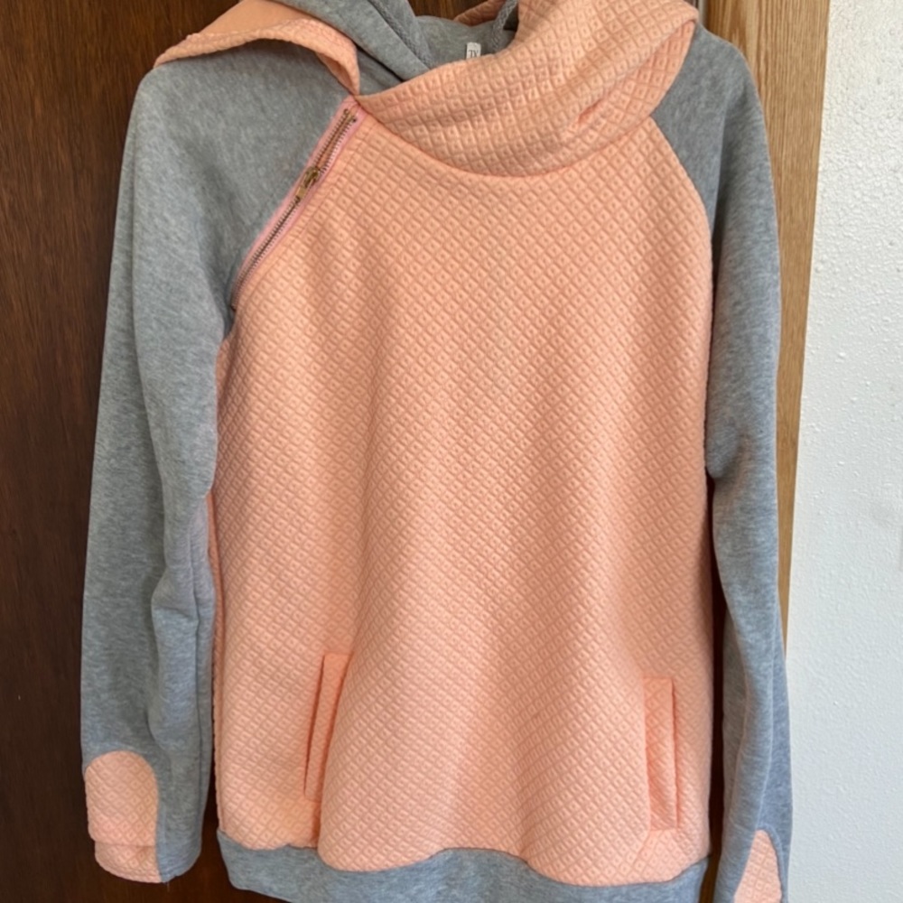 Coral hoodie